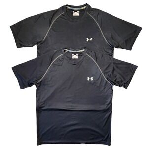 Under Armour Shirts Mens M HeatGear Athletic Training Gym Workout Athleisure‎